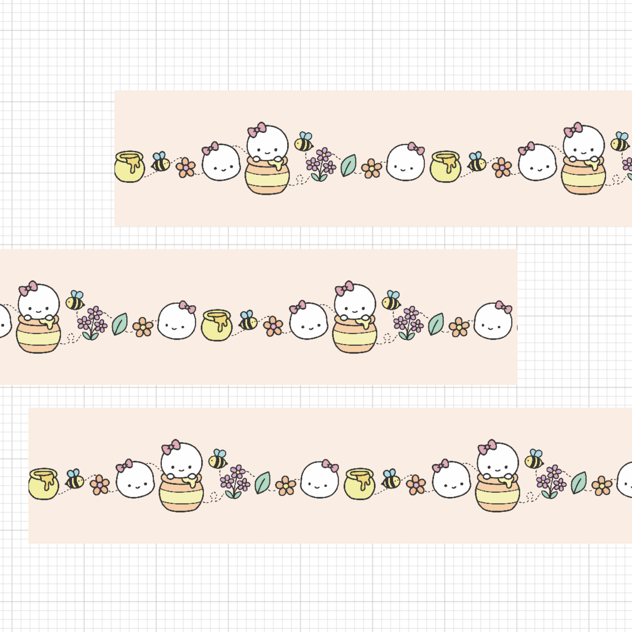 Honeydrop Garden Washi Tape 10mm
