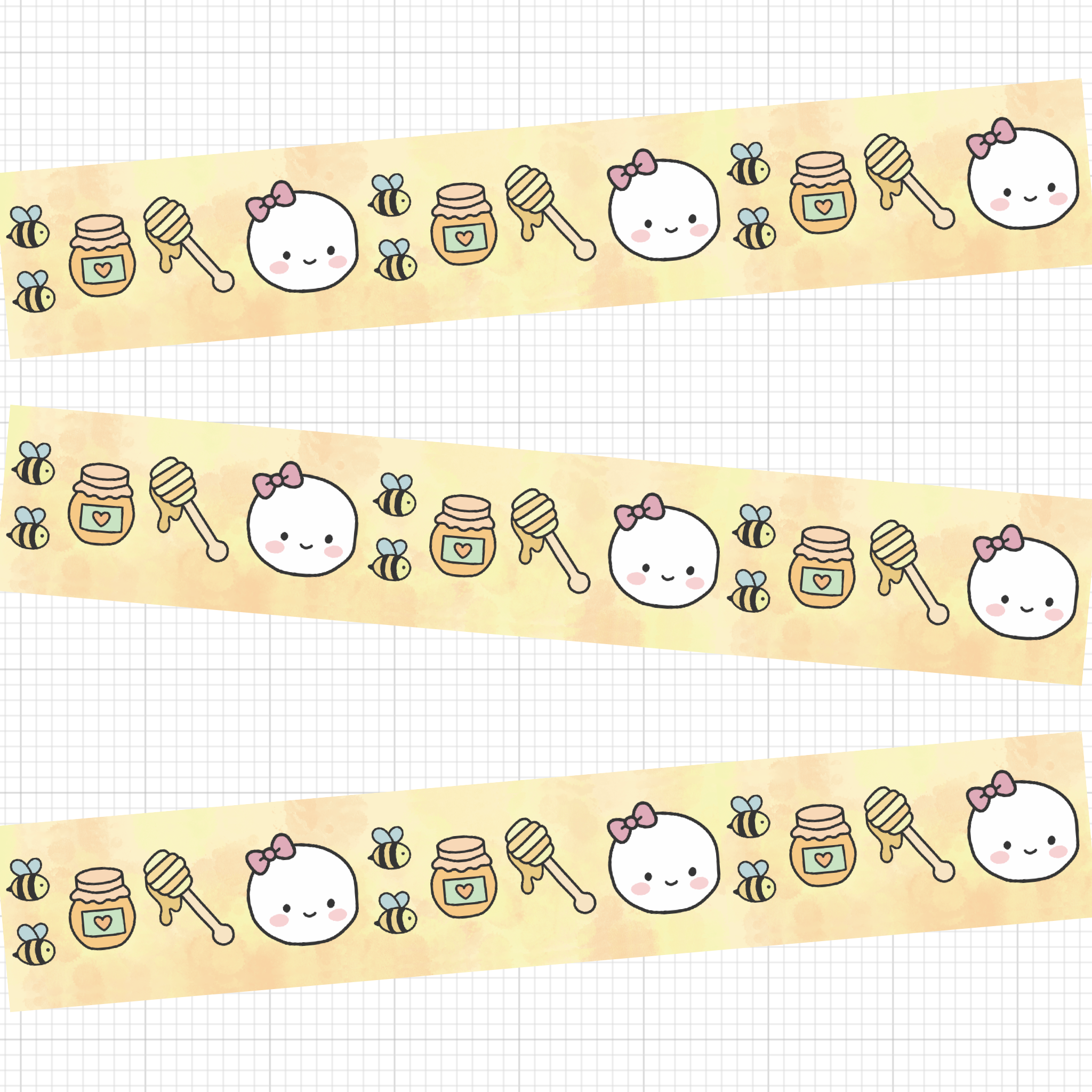 Honey Drizzle Washi Tape 15mm