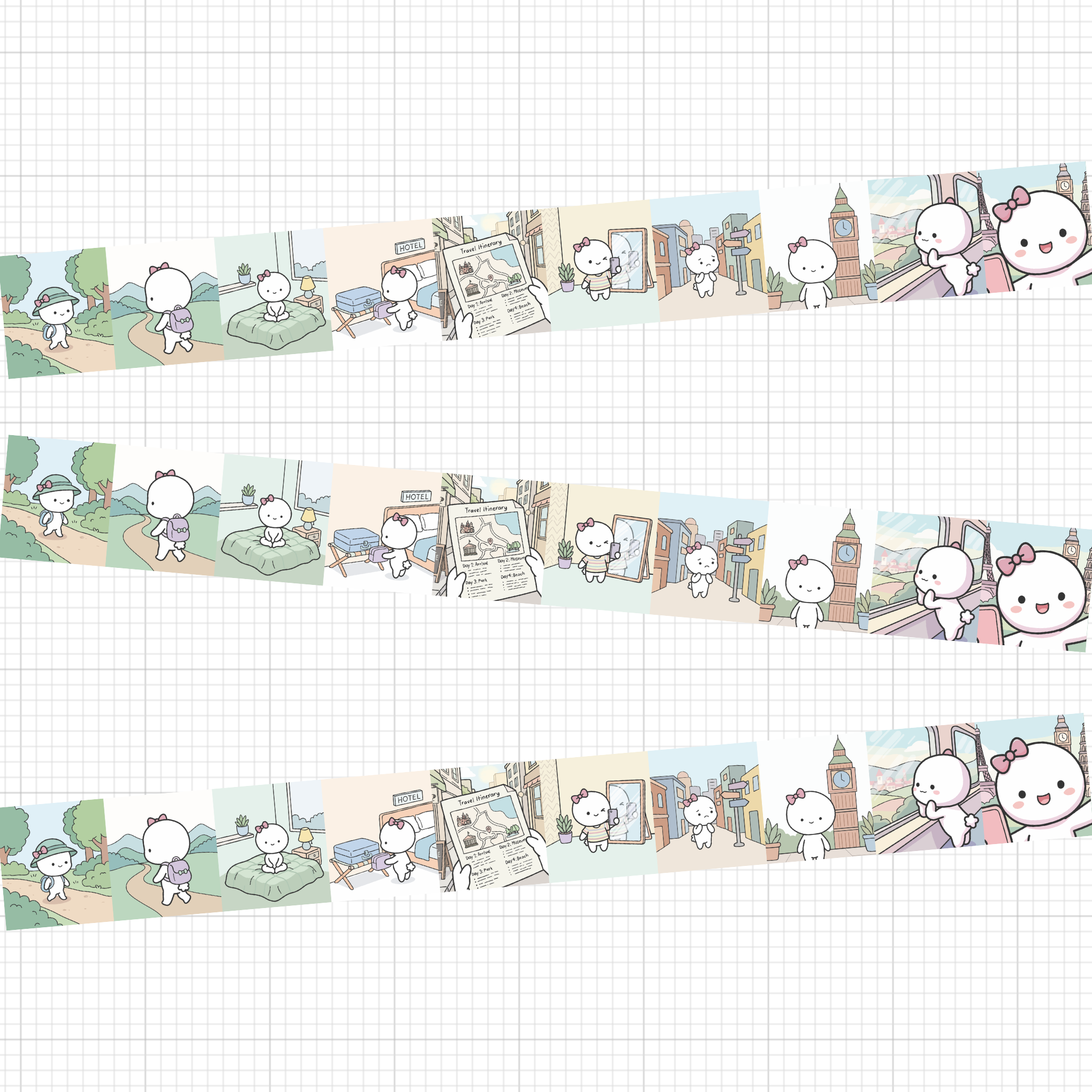 Travel Diary Washi Tape 20mm