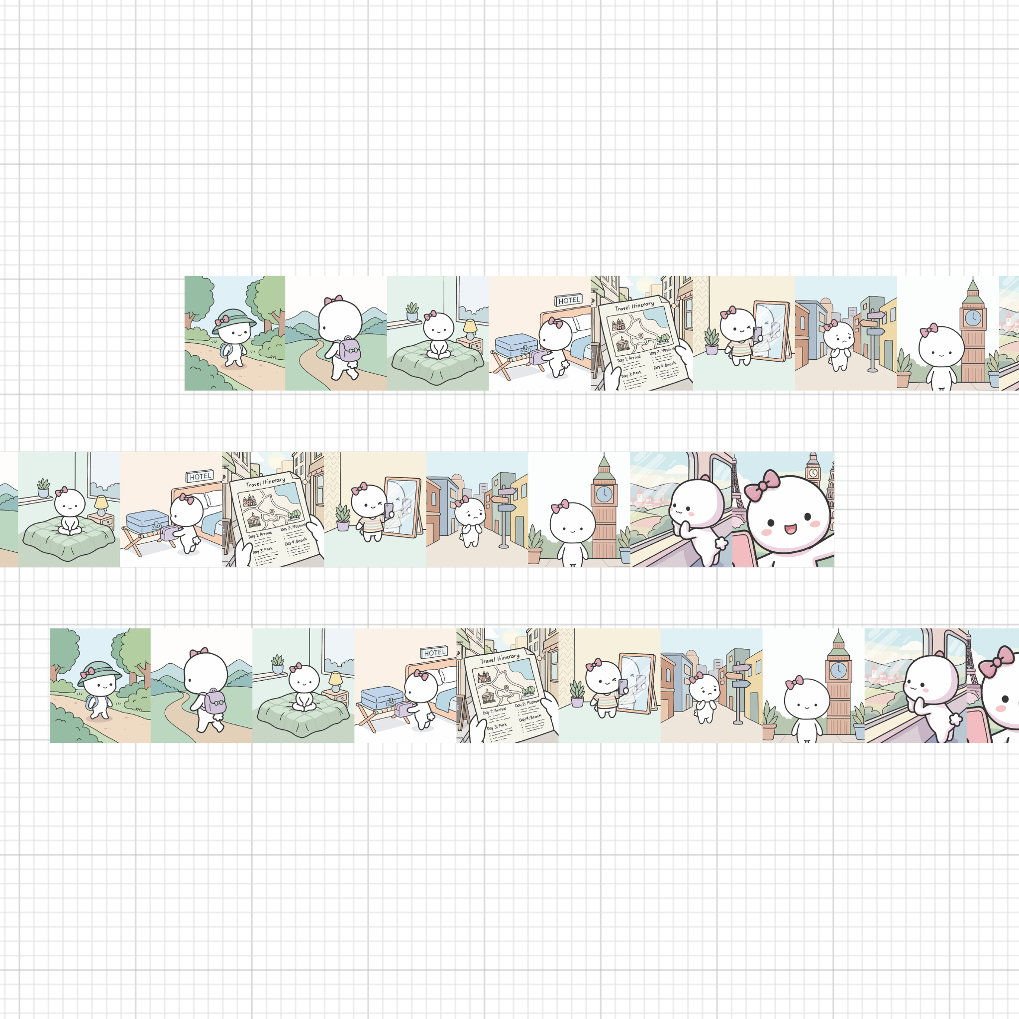 Travel Diary Washi Tape 20mm