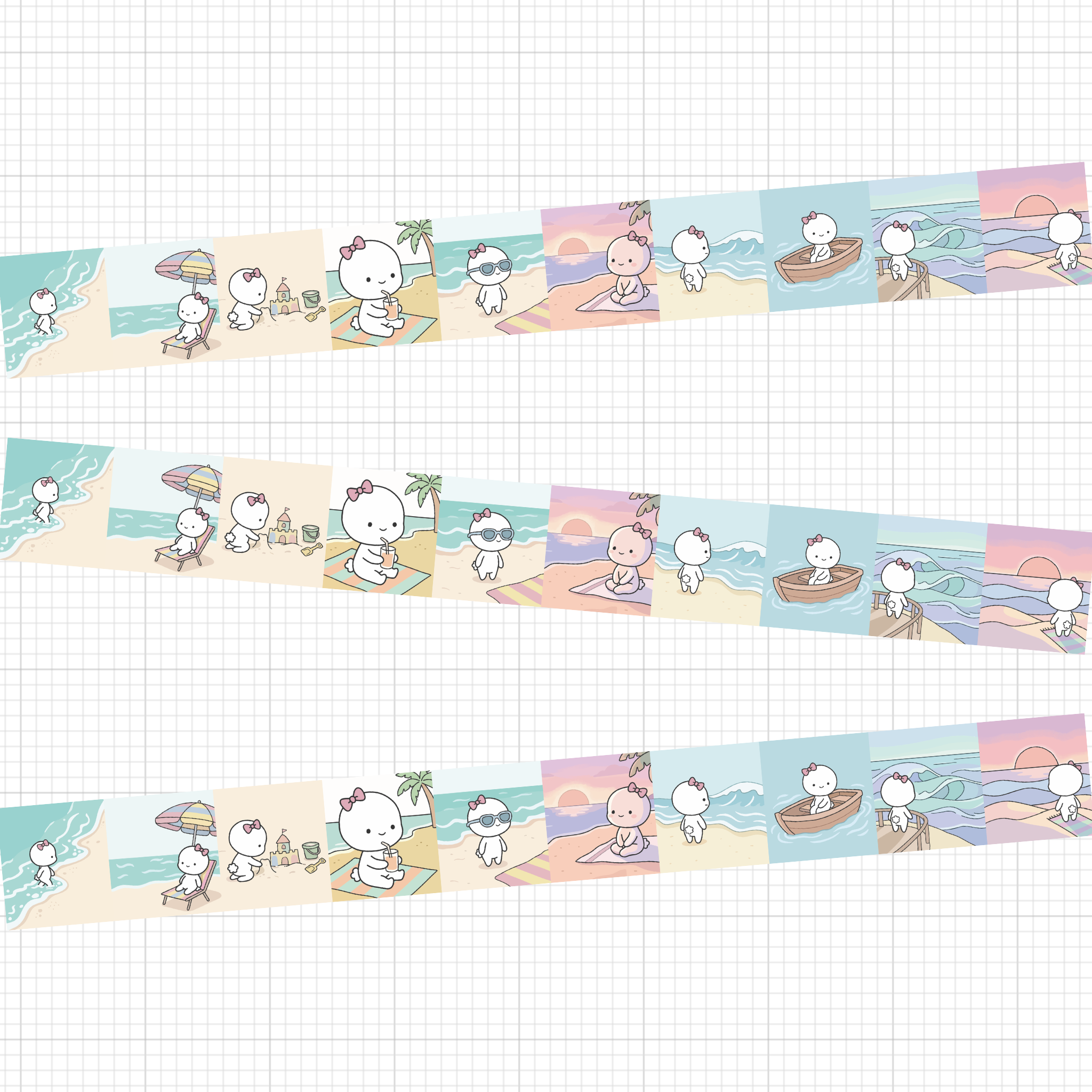 Seaside Getaway Washi Tape 20mm