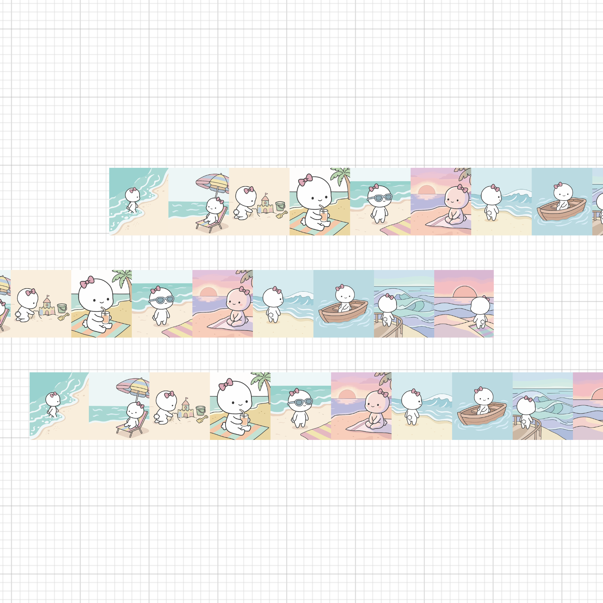 Seaside Getaway Washi Tape 20mm