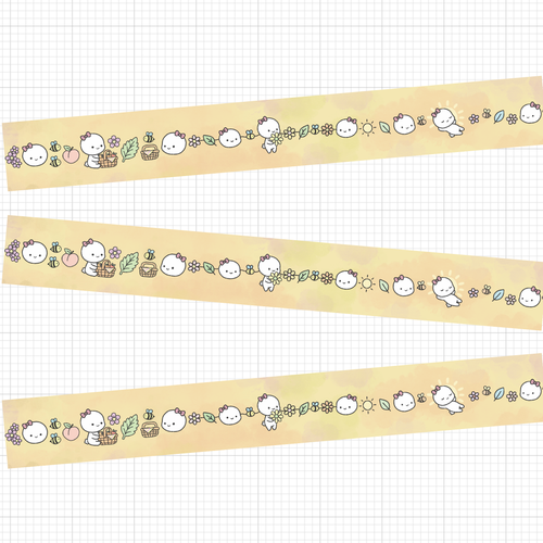 Blush Meadow Washi Tape 10mm