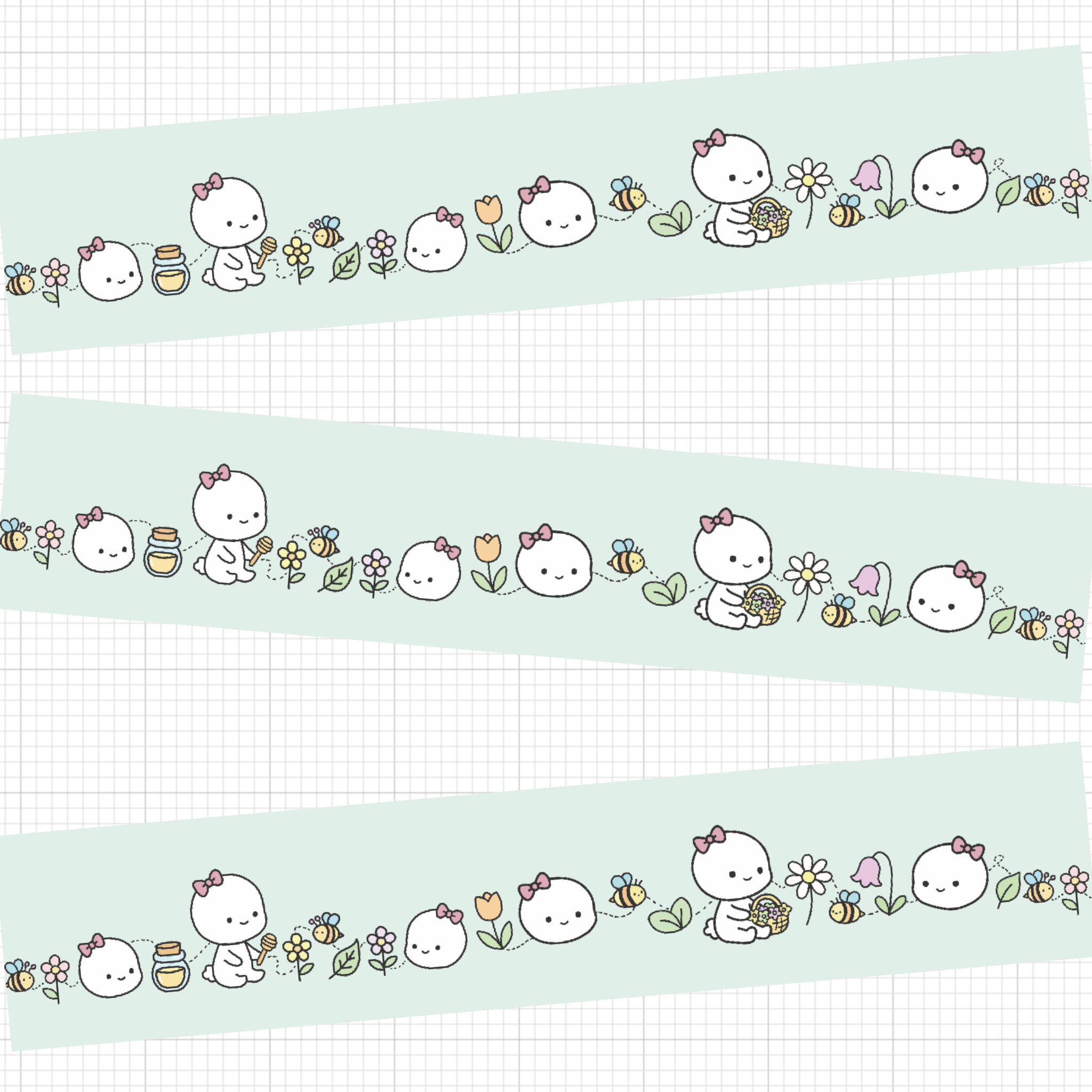 Morning Daisy Washi Tape 10mm