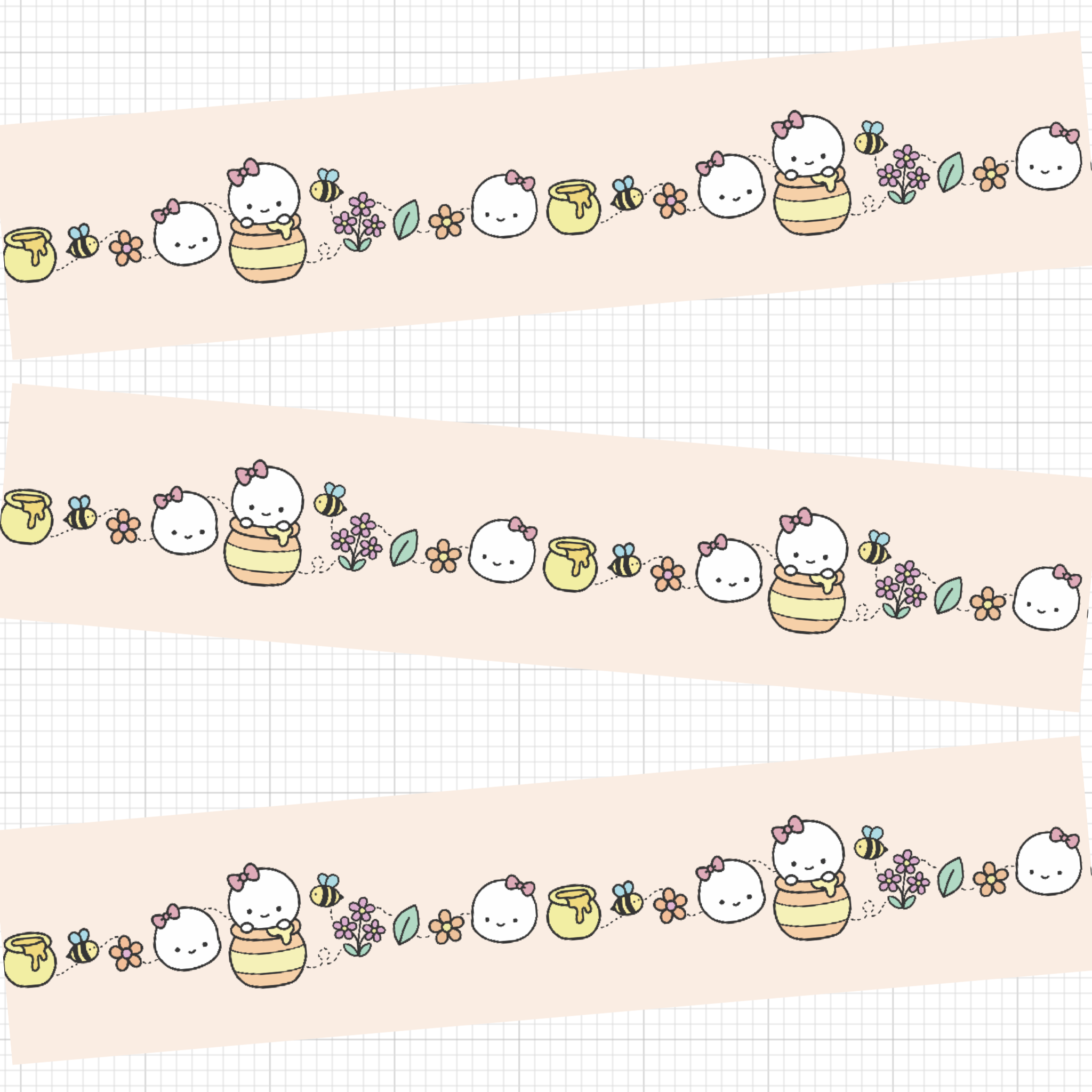 Honeydrop Garden Washi Tape 10mm