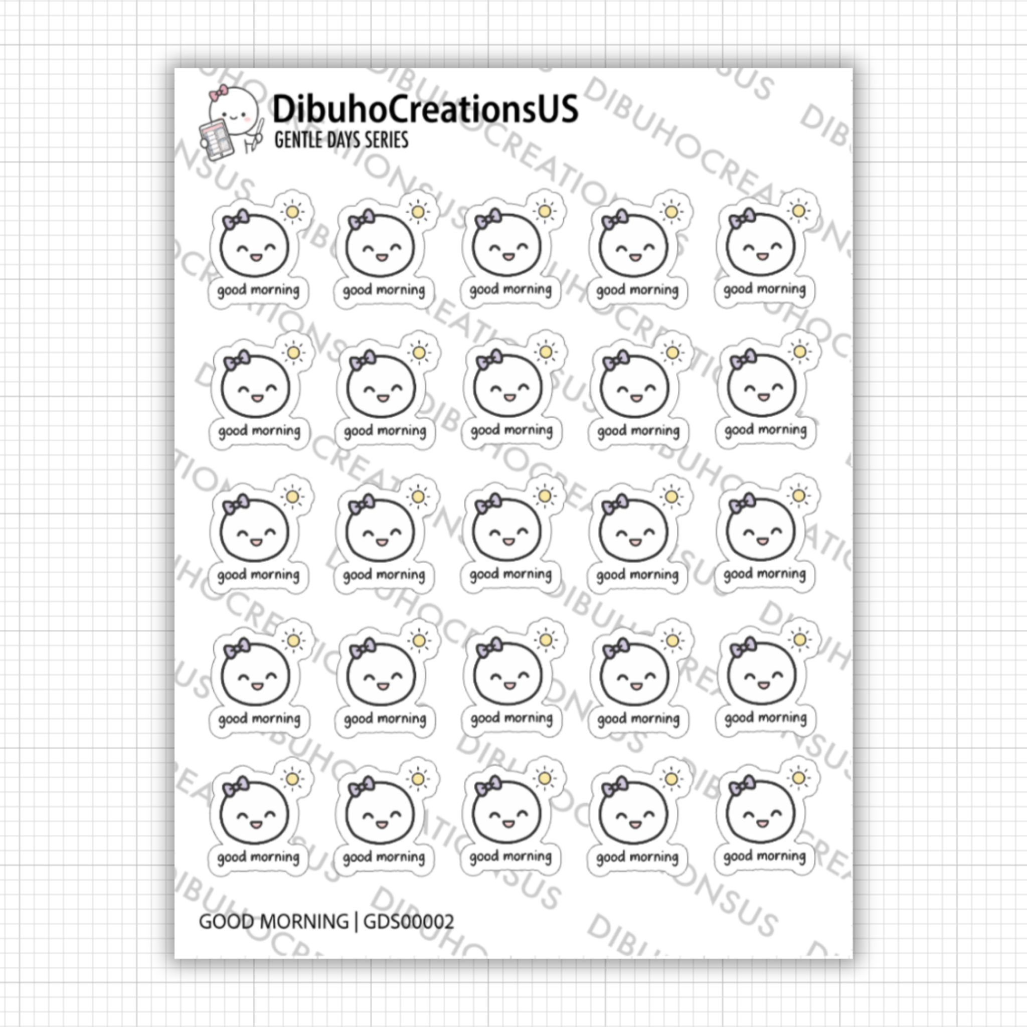 Good Morning Sticker Sheet