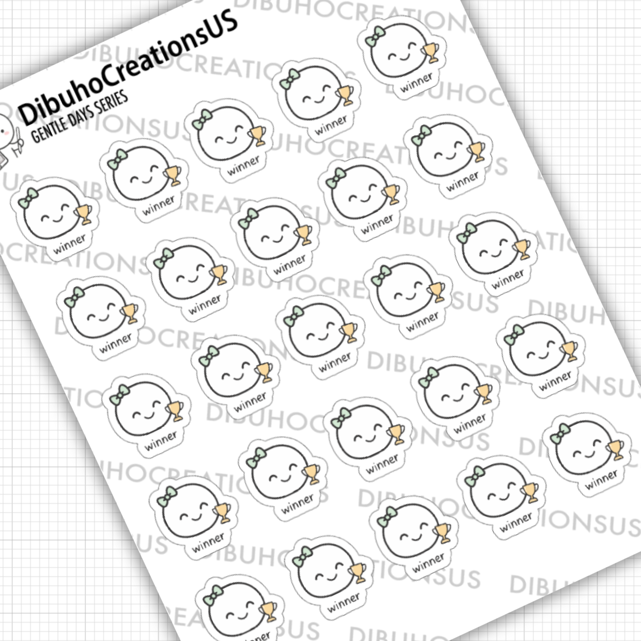 Winner Sticker Sheet