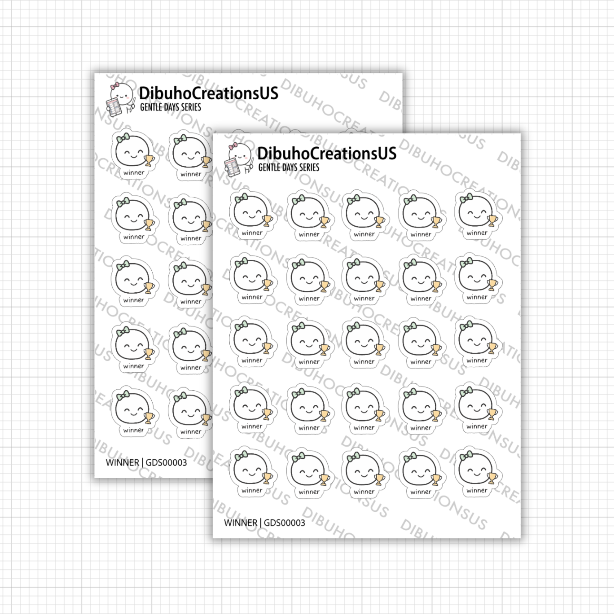 Winner Sticker Sheet